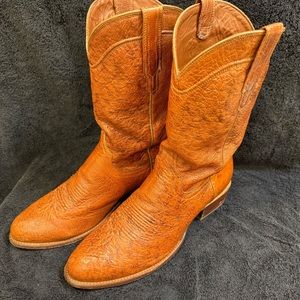 Tecovas smooth ostrich size 12, EE (wide) boots